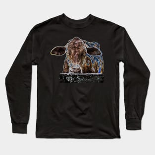 strange ligth cow Long Sleeve T-Shirt